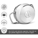 Karaca Emirgan İndüksiyon Tabanlı 8 Parça Çelik Tencere Seti - Görsel 4