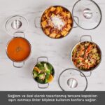 Karaca Emirgan İndüksiyon Tabanlı 8 Parça Çelik Tencere Seti - Görsel 5