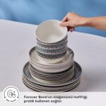 Karaca Forever Bone Cordoba 53 Parça 12 Kişilik Yemek Takımı - Görsel 4