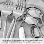 Karaca Lizbon 60 Parça 12 Kişilik Çatal Kaşık Bıçak Takımı - Görsel 4