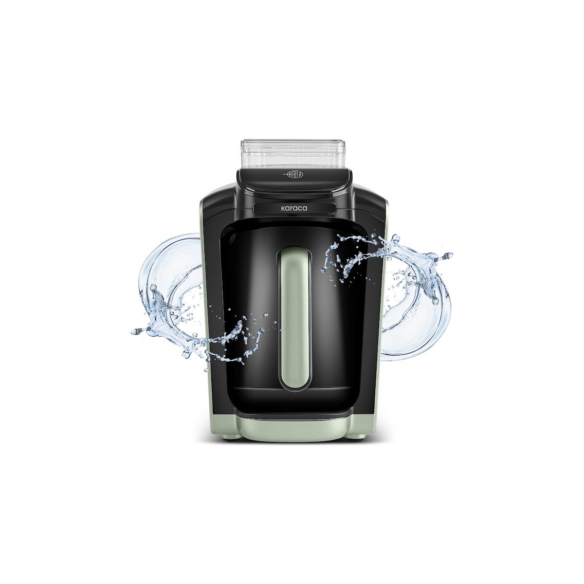 110000923323098.jpg Karaca Hatır Otomatik Su Alma Hazneli Türk Kahve Makinesi Cabbage Green - Görsel 1