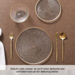 Karaca Duomo 18 Parça 6 Kişilik Altın Renk Opal Cam Yemek Takımı – Şık, Dayanıklı ve Zarif Sunumlar İçin - Görsel 2