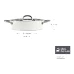 Karaca x Refika Birgül Swiss Crystal Metal Kulplu Karnıyarık Tenceresi 26 cm Creamy - Görsel 2