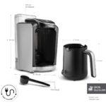 Karaca Hatır Otomatik Su Alma Hazneli Türk Kahve Makinesi Cool Gray - Görsel 2