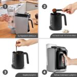 Karaca Hatır Otomatik Su Alma Hazneli Türk Kahve Makinesi Cool Gray - Görsel 4