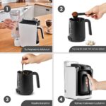 Karaca Hatır Otomatik Su Alma Hazneli Türk Kahve Makinesi White - Görsel 4