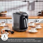 Karaca Hatır Otomatik Su Alma Hazneli Türk Kahve Makinesi Galaxy Gray - Görsel 3