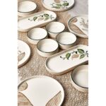 Kitchen Life 14 Parça 6 Kişilik Barış Çiçeği Stackable Kahvaltı Takımı - Kahvaltılık Sunum Tabağı - Görsel 2