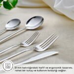 Karaca Orion Platin 6 Kişilik 30 Parça Çatal Kaşık Bıçak Takımı - Görsel 5