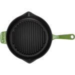 Lava Döküm Yuvarlak Izgara Tava Döküm Demir Yekpare Saplı ÇAP(Ø)28CM. - Görsel 3