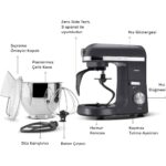 Karaca Mastermaid Chef Pro Çift Kollu Mutfak Şefi 1500 W Space Gray - Görsel 2