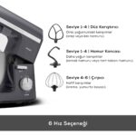 Karaca Mastermaid Chef Pro Çift Kollu Mutfak Şefi 1500 W Space Gray - Görsel 4