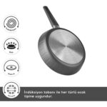 Karaca 7 Parça Bio Diamond İndüksiyon Tabanlı Tencere Seti - Diamond Kaplama, 18-24-26 cm - Görsel 4