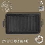 Lava Döküm Dikdörtgen Izgara Tavası Döküm Demir Yekpare Çift Kulplu Ölçü 26x45cm. - Görsel 4