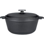 Lava Döküm Yuvarlak Tencere Döküm Demir Yekpare Kulplu. Çap(Ø)26cm.