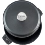 Lava Döküm Yuvarlak Tencere Döküm Demir Yekpare Kulplu. Çap(Ø)26cm. - Görsel 3