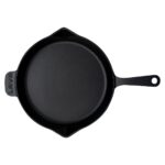 Lava Döküm Yuvarlak Kızartma Tavası Döküm Demir Yekpare Saplı. Çap(Ø)34cm - Görsel 3