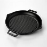 Lava Döküm Yuvarlak Izgara Tavası Döküm Demir Yekpare Çift Kulplu Çap(Ø)30cm. - Görsel 2