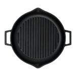 Lava Döküm Yuvarlak Izgara Tavası Döküm Demir Yekpare Çift Kulplu Çap(Ø)30cm. - Görsel 3