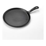 Lava Döküm Yuvarlak Pizza Krep Pankek Tavası Döküm Demir Yekpare Saplı Çap(Ø)20cm. - Görsel 2