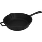 Lava Döküm Yuvarlak Kızartma Tavası Döküm Demir Yekpare Saplı. Çap(Ø)24cm