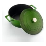 Lava Döküm Yuvarlak Tencere. Folk Çap(Ø)24cm. - Görsel 2