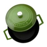 Lava Döküm Yuvarlak Tencere. Folk Çap(Ø)24cm. - Görsel 3