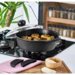 Kahramanlar 3535 Motto Basık Tencere 30Cm 3175 6,5mm*6 Döküm Tencere