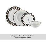 Karaca Elegance Bone Aries 24 Parça 6 Kişilik Yemek Takımı - Görsel 3