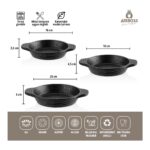 Amboss 18 Parça Class 7 Parça Yanmaz Yapışmaz 8 Parça Paslanmaz Çelik Tencere Seti, 3 Parça Granit Sahan Çeyiz Tencere Seti - Görsel 2