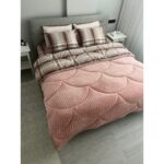 Nanosoft Wellsoft Dream Ekose King Size Pudra Uyku Seti Çarşaflı