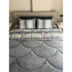 Nanosoft Wellsoft Dream Ekose King Size Gri Uyku Seti Çarşaflı - Görsel 2