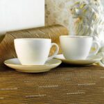 Digithome Aryıldız Alicia Luna 4 Parça Gold Detaylı 2 Kişilik Fincan Takımı Krem - Görsel 4