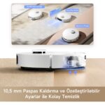 Dreame L10s Ultra Gen 2 Robot Süpürge Beyaz, 10.000Pa Emiş Gücü - Görsel 4