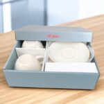 Digithome Aryıldız Alicia Luna 4 Parça Gold Detaylı 2 Kişilik Fincan Takımı Krem - Görsel 5