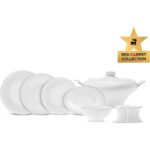 Karaca Red Carpet Collection Fine Pearl Extra Argento 62 Parça 12 Kişilik Yemek Takımı Platin