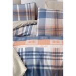 My Story Lastikli Çarşaflı Tek Kişilik Nevresim Takımı Plaid - Görsel 4