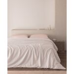 Madame Coco Ciel Çift Kişilik %100 Pamuk Saten Nevresim - Beyaz - Görsel 5