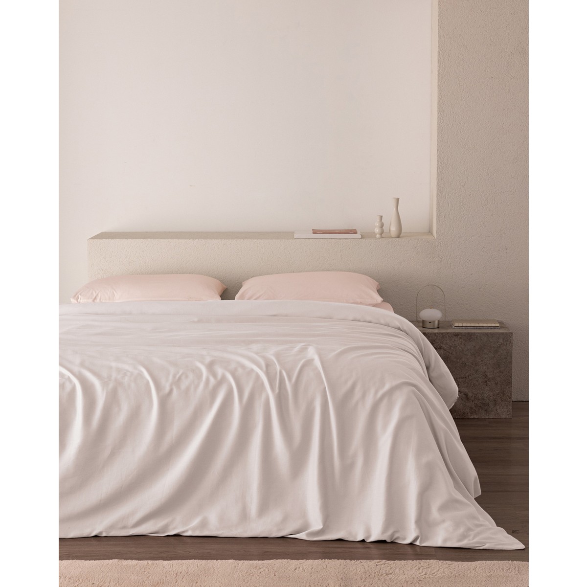 110000941149910.jpg Madame Coco Ciel Çift Kişilik %100 Pamuk Saten Nevresim - Beyaz - Görsel 1