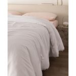 Madame Coco Ciel Çift Kişilik %100 Pamuk Saten Nevresim - Beyaz - Görsel 3