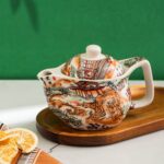 Porsima Dem-131-1 Porselen Bitki Çayı Demliği Desenli Tek Demlik 400 ml - Görsel 2