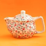 Porsima Dem-131-3 Porselen Bitki Çayı Demliği Çiçek Desenli Tek Demlik 400 ml - Görsel 3