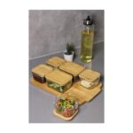 Atbyhome Defne 13 Parça Vakumlu Kapaklı Tepsili Borosilikat Cam Kahvaltılık Seti Lüx Kahvaltı Takımı - Görsel 3