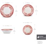 Karaca Forever Bone Diana Rose 24 Parça Porselen 6 Kişilik Pembe Yemek Takımı – Şık ve Zarif Tasarım - Görsel 2