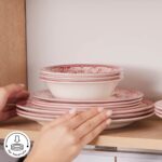 Karaca Forever Bone Diana Rose 24 Parça Porselen 6 Kişilik Pembe Yemek Takımı – Şık ve Zarif Tasarım - Görsel 3