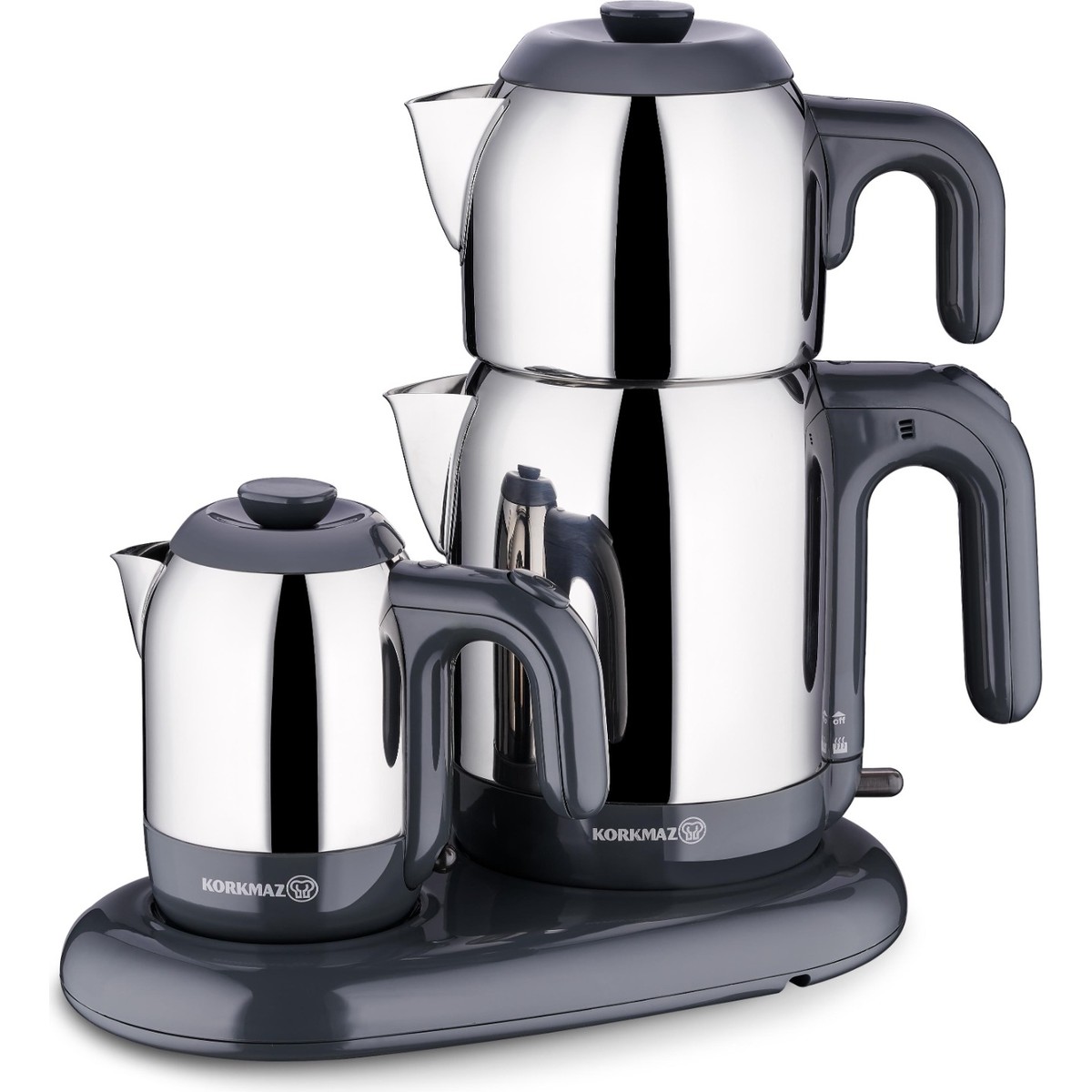 110000947659060.jpg Korkmaz A353 Mia Çay Kahve Makinesi Seti - Görsel 1