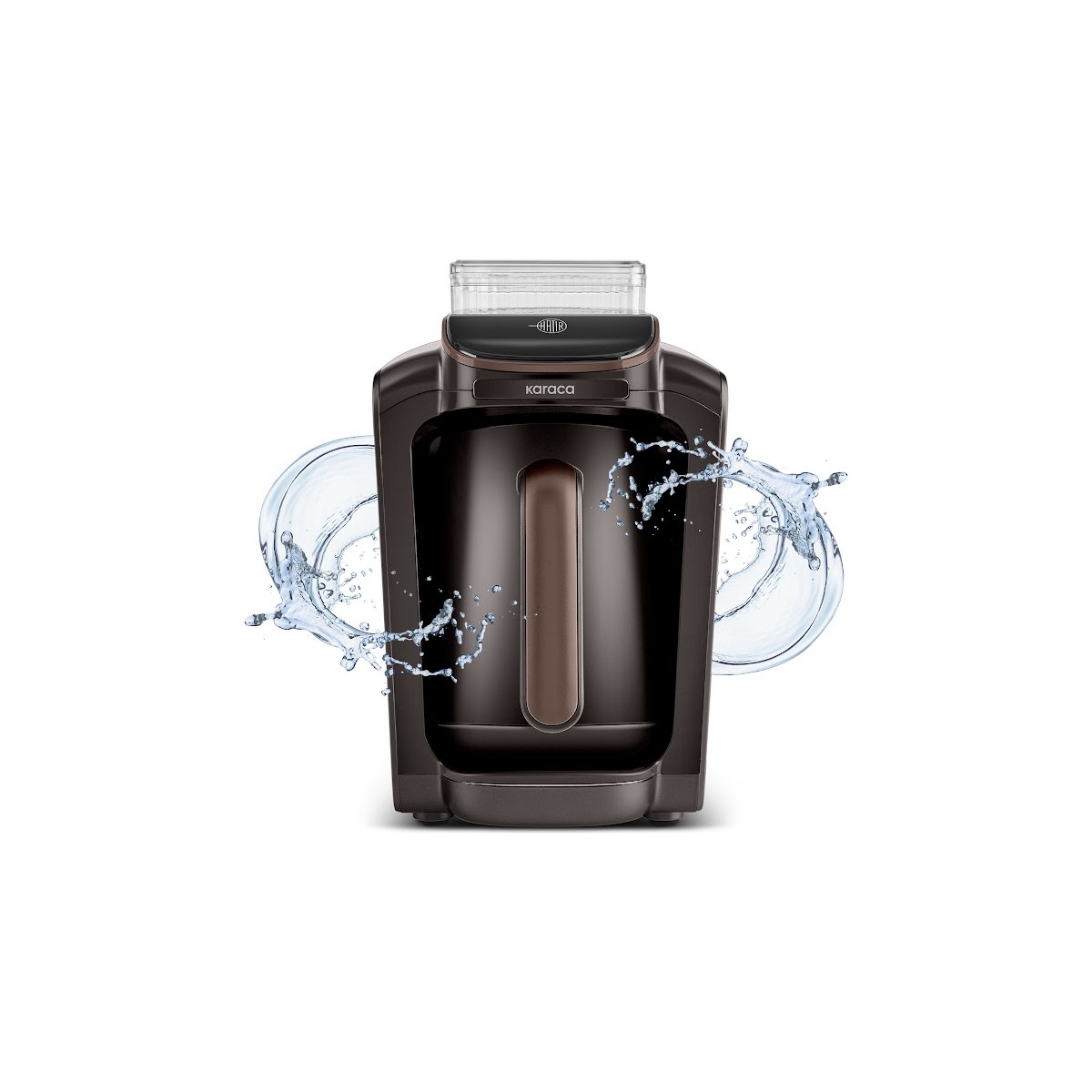 110000949661012.jpg Karaca Hatır Otomatik Su Alma Hazneli Türk Kahve Makinesi Walnut Brown - Görsel 1
