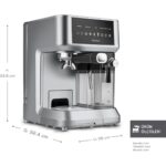 Karaca Mycaffe Barista S10 Entegre Süt Hazneli Otomatik Espresso Latte ve Cappuccino Mak. Galaxygrey - Görsel 2