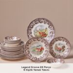 Karaca Forever Bone Legend Groove 24 Parça 6 Kişilik Yemek Takımı - Görsel 3