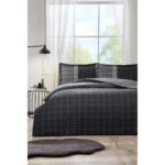 Özdilek Siyah Nera Çift Kişilik Lastikli Fitted Çarşaf Nevresim Takımı 0544 - Görsel 3